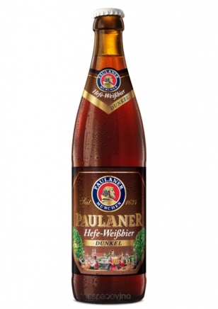 Paulaner Hefe Weissbier Dunkel Cerveza 500 ml