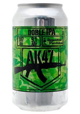 Juguetes Perdidos AK47 Doble IPA Cerveza Lata 354 ml