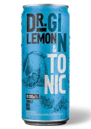 Dr Lemon Gin Tonic Lata 310 ml