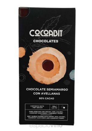 Cocoabit Chocolate Semiamargo con Avellanas 100 grs