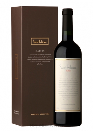 Estuche Saint Felicien Malbec Marrón