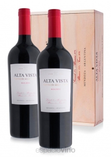 Estuche de Madera Alta Vista Terroir Selection Malbec x2