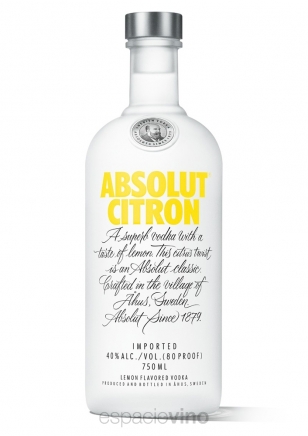 Absolut Citron Vodka 750 ml