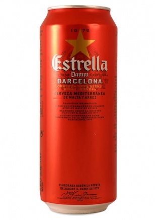 Estrella Damm Cerveza Lata 500 ml