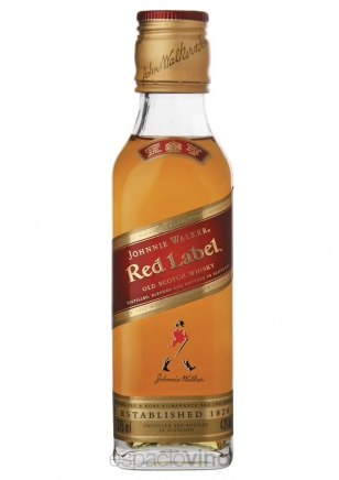 Johnnie Walker Red Label Whisky Miniatura 50 ml - Plástico