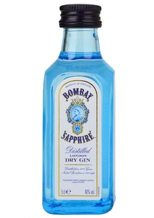 Bombay Sapphire Gin Miniatura 50 ml - Plástico