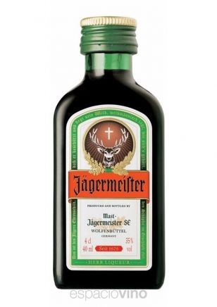 Jagermeister Licor Miniatura 40 ml de Jagermeister - Comprar destilados al  mejor precio - espaciovino - Vinoteca online
