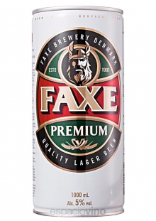 FAXE PREMIUM CERVEZA LATA 1000 ML - Espaciovino