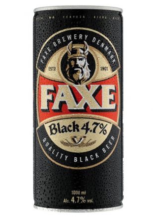 Faxe Black Cerveza Lata 1000 ml