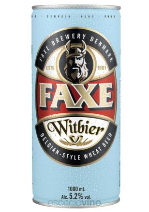 Faxe Witbier Cerveza Lata 1000 ml