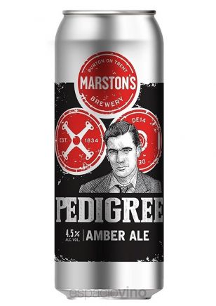 Marstons Pedigree Amber Ale Cerveza Lata 500 ml