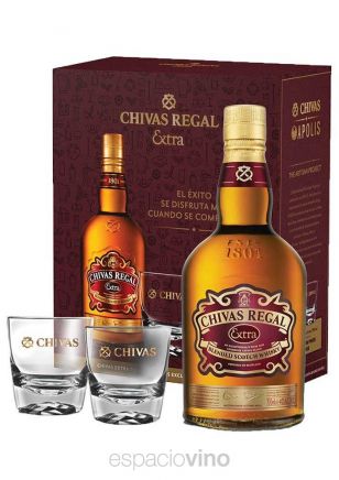Chivas Regal Extra Whisky 750 ml + 2 Vasos