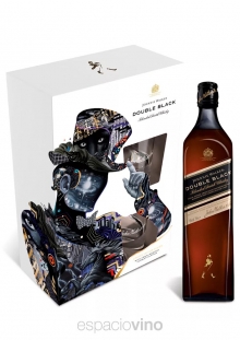 Johnnie Walker Double Black Label Whisky 750 ml + 2 Vasos