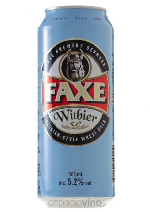 Faxe Witbier Cerveza Lata 500 ml