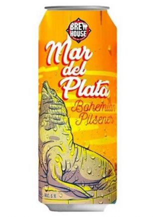 Brew House Mar del Plata Bohemian Pilsener Cerveza Lata 473 ml