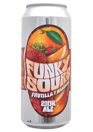 Brew House Funky Sours Frutilla y Naranja Cerveza Lata 473 ml
