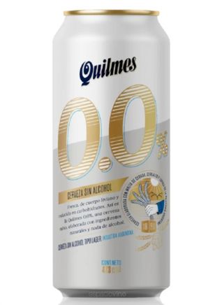 Quilmes Cerveza sin alcohol Lata 473 ml