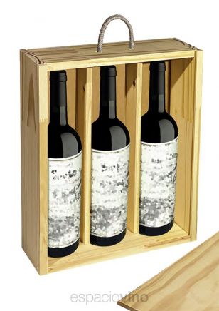 uvas Ecología Anillo duro Caja de Madera vacía para 3 Vinos de espaciovino selecciones - Comprar  regalos al mejor precio - espaciovino - Vinoteca online