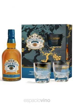 Chivas Regal Mizunara Whisky 700 ml + 2 Vasos