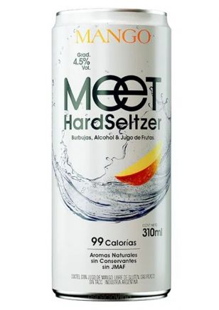 Meet Mango Hard Seltzer Lata 310 ml