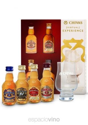 Chivas Experience Miniaturas x4 12 13 15 y 18 Años + Copa