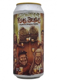 Brew House Risas & Belgas Imperial Belgian NEIPA Cerveza Lata 473 ml