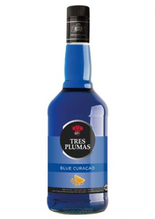 Tres Plumas Blue Curacao Licor 700 ml