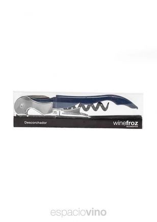 Sacacorcho 2 Tiempos Azul Winefroz