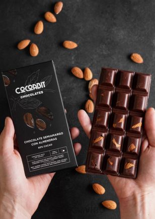 Cocoabit Chocolate Semiamargo con Almendras 100 grs