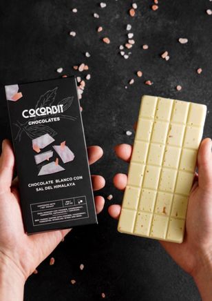 Cocoabit Chocolate Blanco con Sal de Himalaya 80 grs