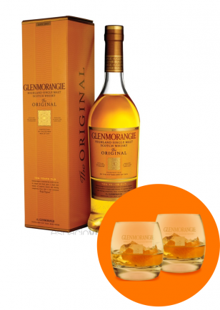 Glenmorangie Whisky 700 ml + 2 Vasos - Día del Padre