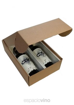 Caja de Cartón vacía para 2 Vinos