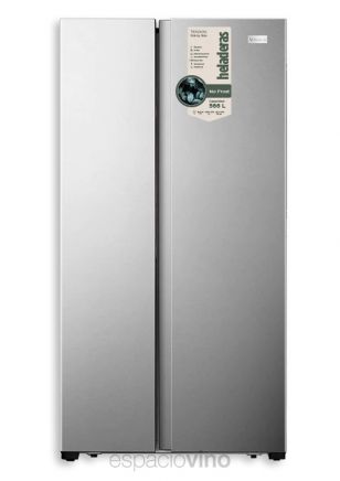 Heladera Side by Side con Freezer No Frost Vondom - Acero 566 Litros