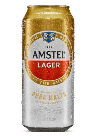 Amstel Premium Cerveza Lata 473 ml