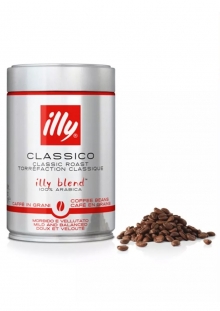 Café Illy en Grano Espresso Tostado Clásico Blend 100% Arabica Lata 250 gr