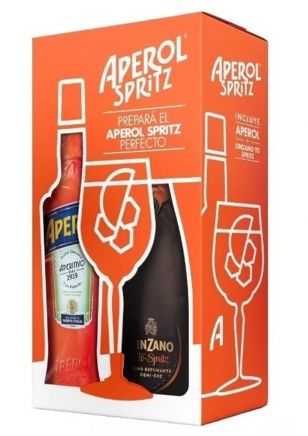 Estuche Aperol Aperitivo 750 ml + Cinzano To Spritz Demi Sec