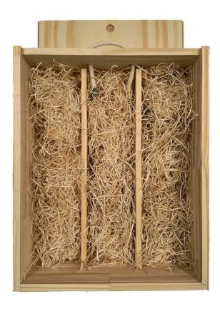 Caja de Madera vacía para 3 Vinos