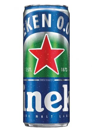 Heineken 0.0% Cerveza sin Alcohol Lata 355 ml