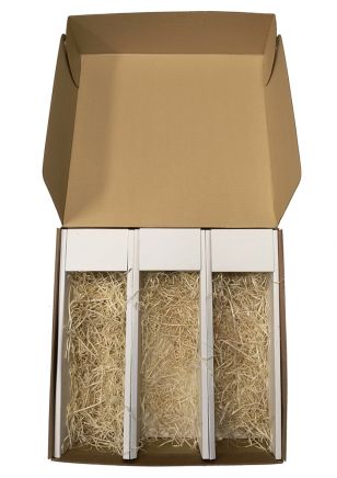 Caja de Cartón vacía para 3 Vinos