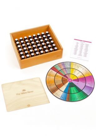 The Wine Nose Set de 48 Descriptores Aromáticos + Rueda de Aromas