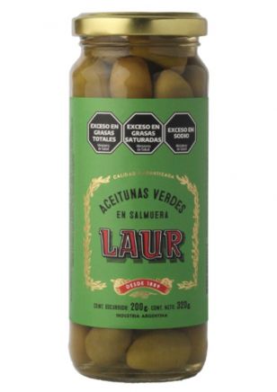 Laur Aceitunas Verdes con Carozo 200 grs