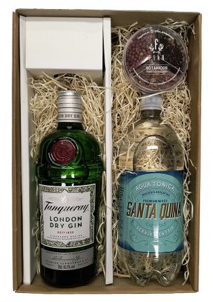 Estuche Tanqueray Gin Tonic + Botánicos