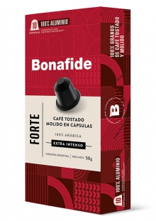 Bonafide Cápsulas de Café Forte Compatibles Nespresso x10 unidades