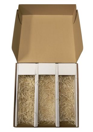 Caja de Cartón vacía para 3 Vinos