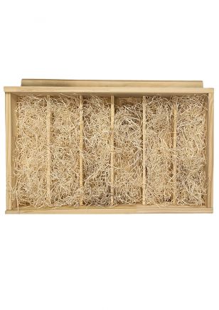 Caja de Madera vacía para 6 Vinos