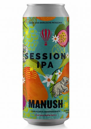 Manush Session Ipa Cerveza Lata 473 ml