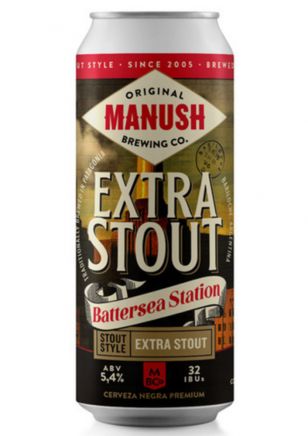 Manush Extra Stout Cerveza Lata 473 ml