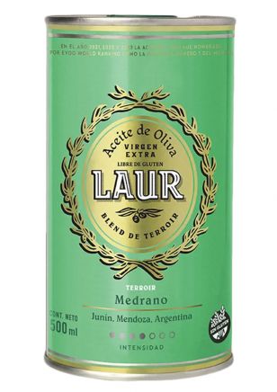 Laur Aceite de Oliva Extra Virgen Medrano Lata 500 ml