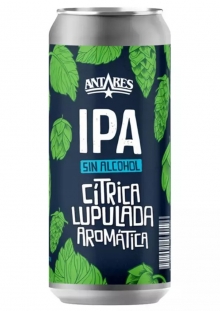 Antares Ipa Cerveza Sin Alcohol Lata 473 ml
