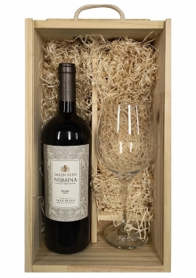 Estuche de Madera Numina Malbec + Copa